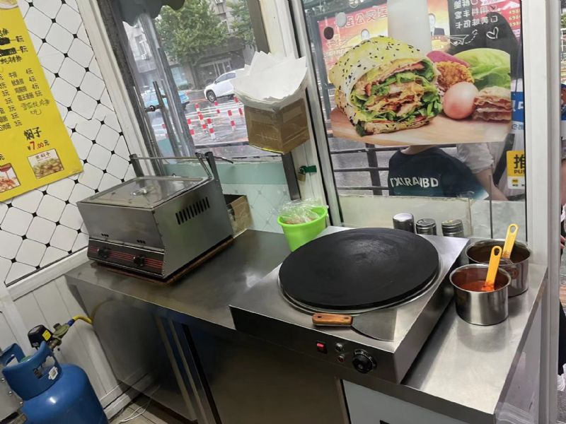 胜利桥长江路141号谷味佳煎饼果子门头出兑实景图片